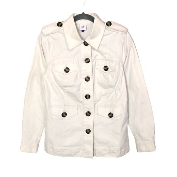Cabi Kenya Cargo Cotton Jacket Collared Utility with Pockets 5659 Size Small - Picture 6 of 15